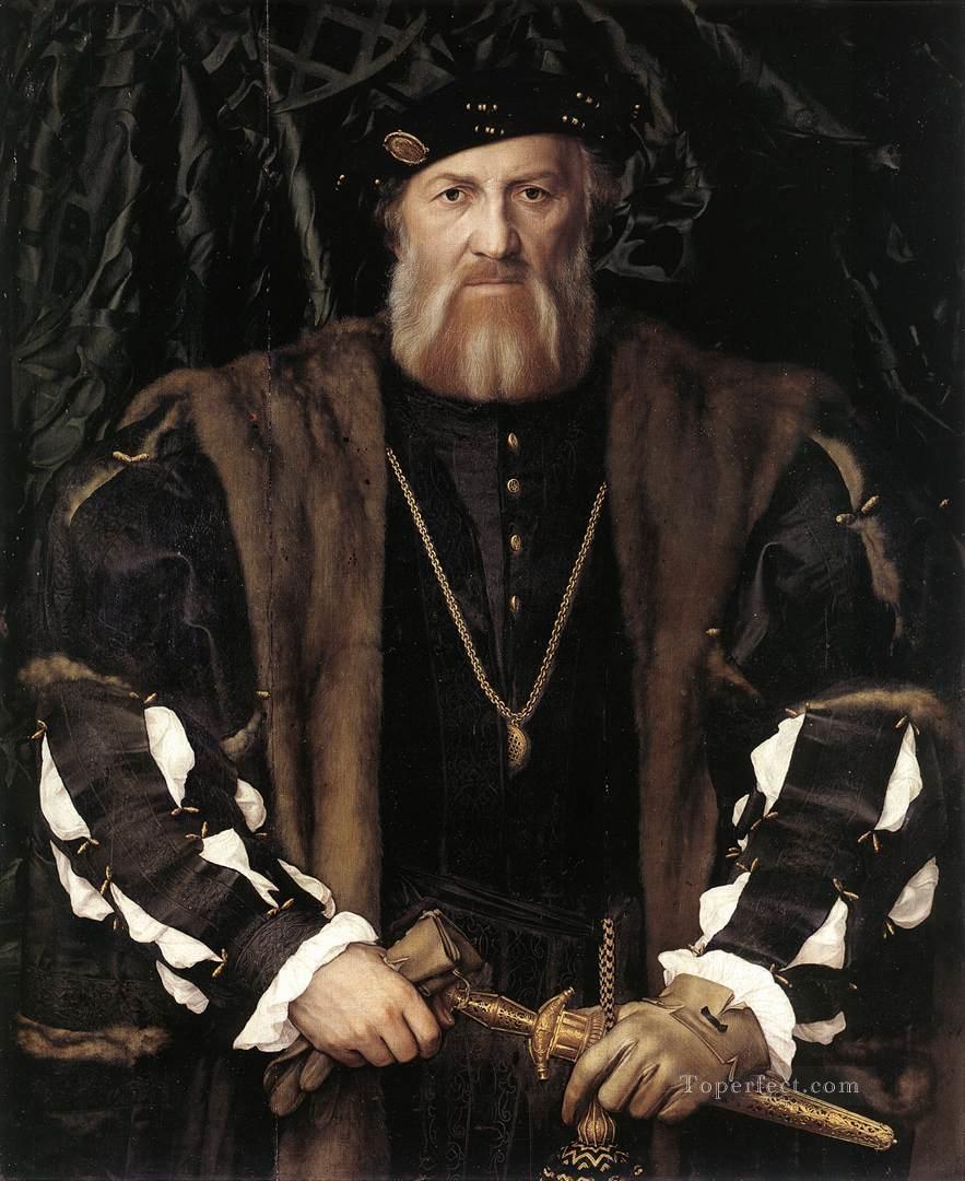 Portrait of Charles de Solier Lord of Morette Renaissance Hans Holbein the Younger Oil Paintings